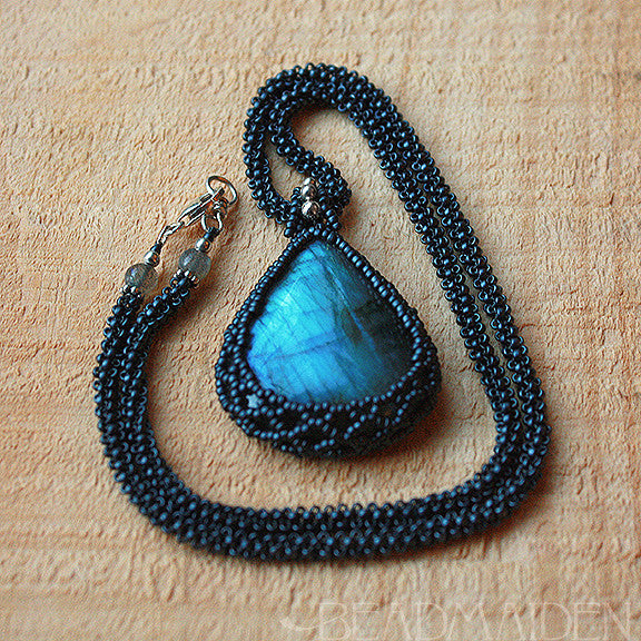 Beaded Bezel Labradorite
